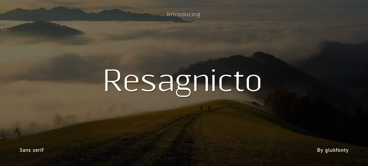 Resagnicto font preview