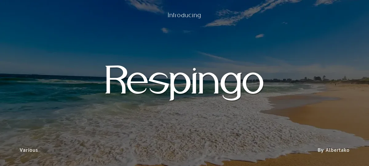 Respingo font preview
