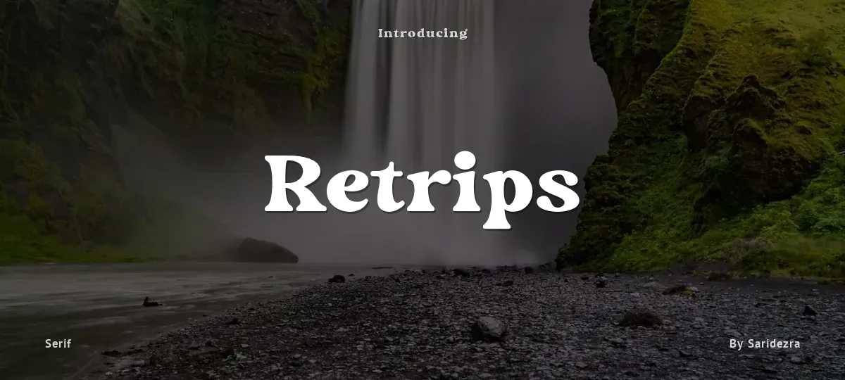 Retrips font preview
