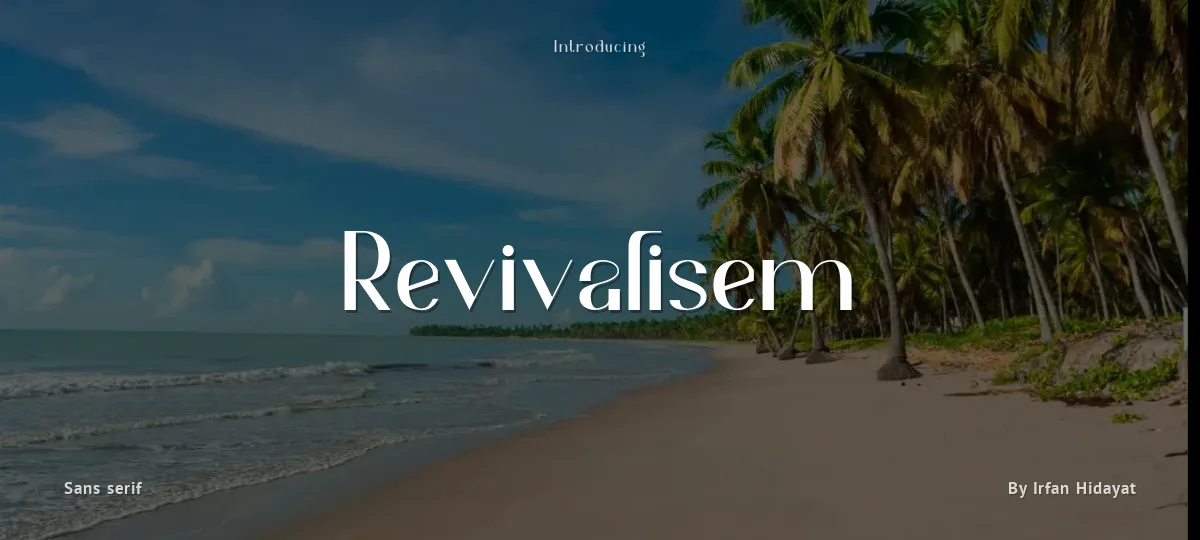 Revivalisem font preview