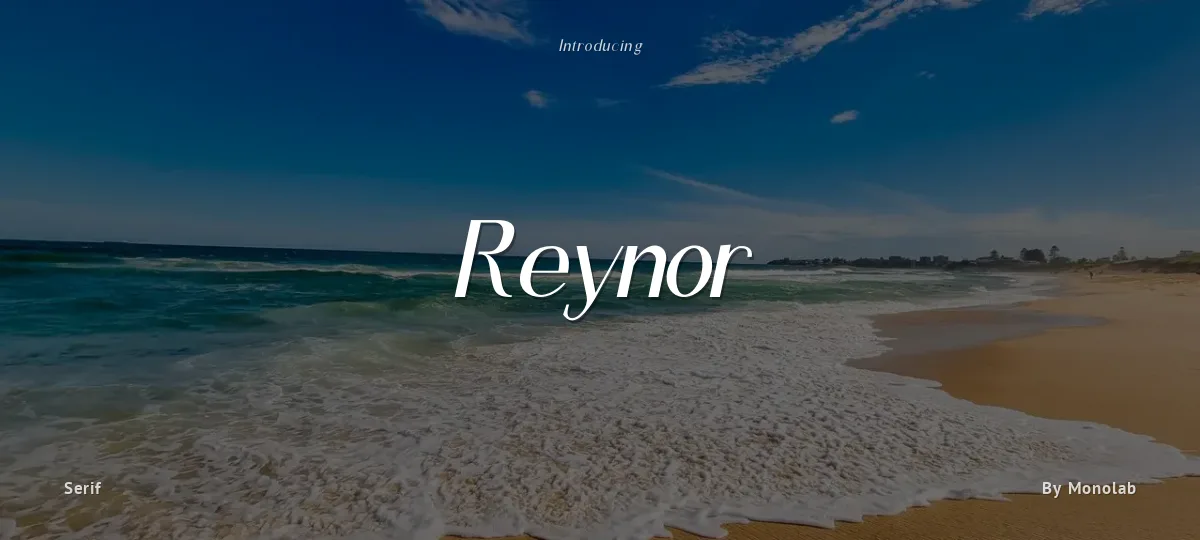 Reynor font preview