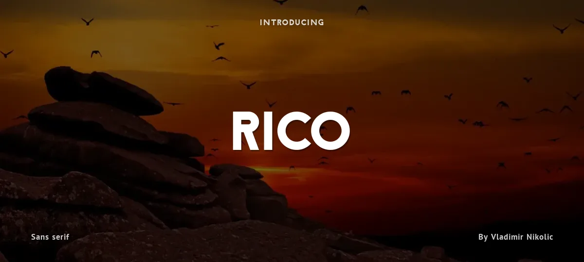 Rico font preview