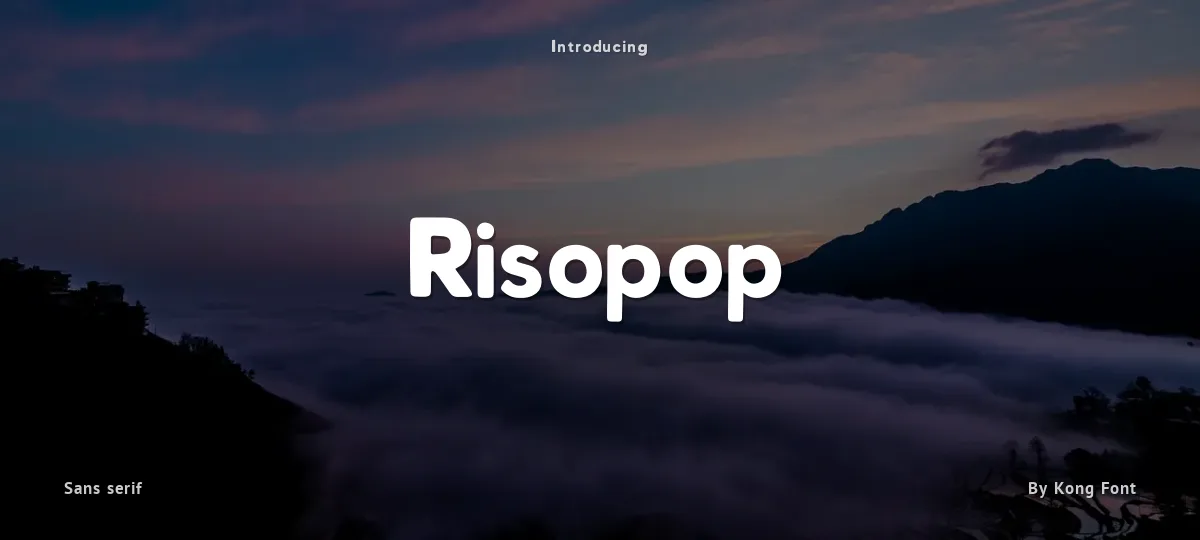 Risopop font preview
