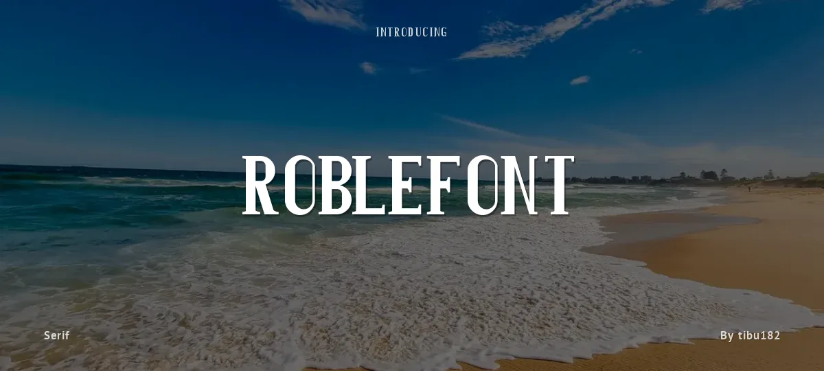 Roblefont font preview