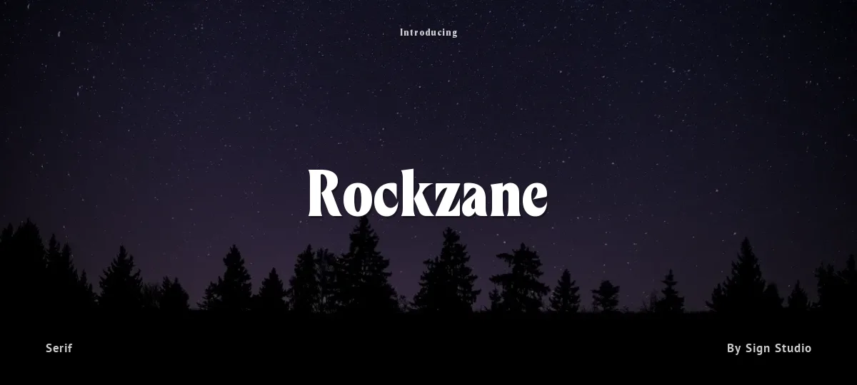 Rockzane font preview
