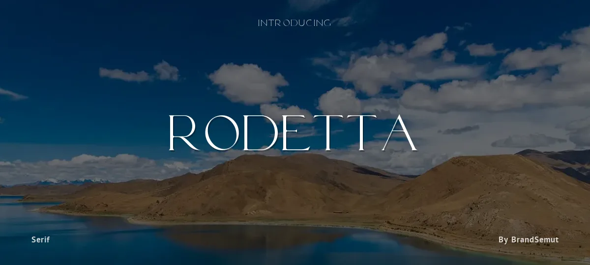 Rodetta font preview