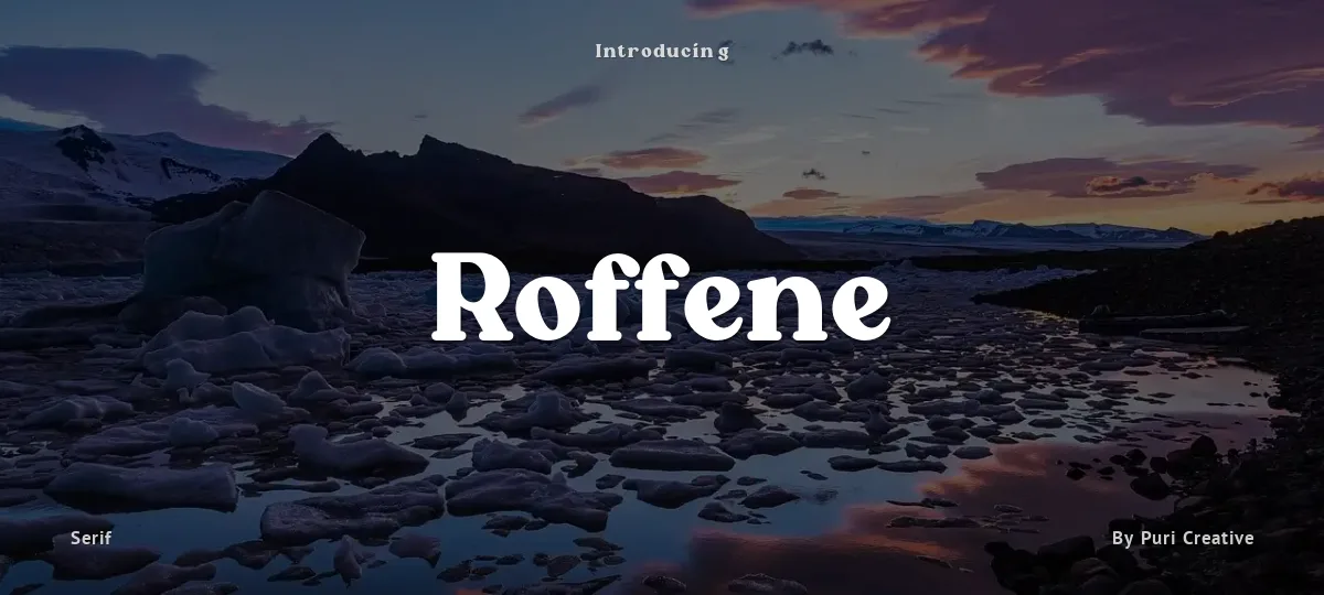 Roffene font preview