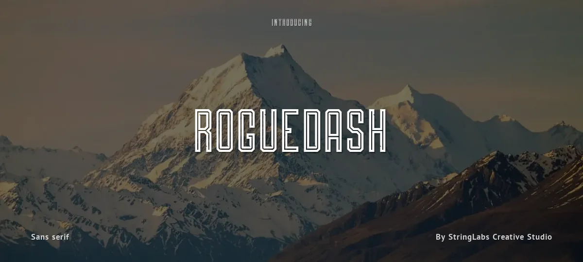 Roguedash font preview
