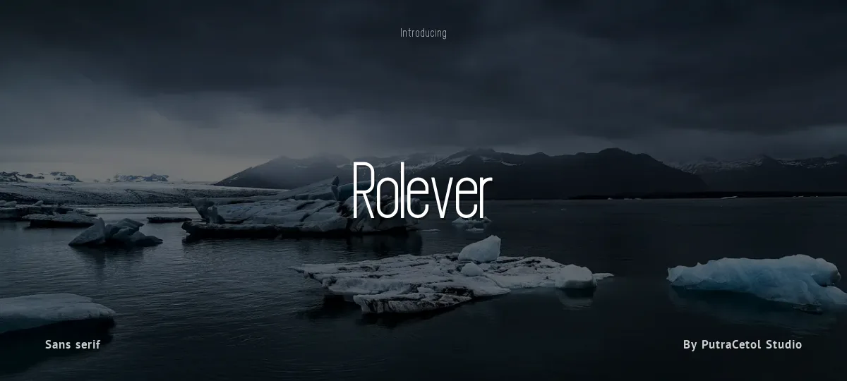 Rolever font preview