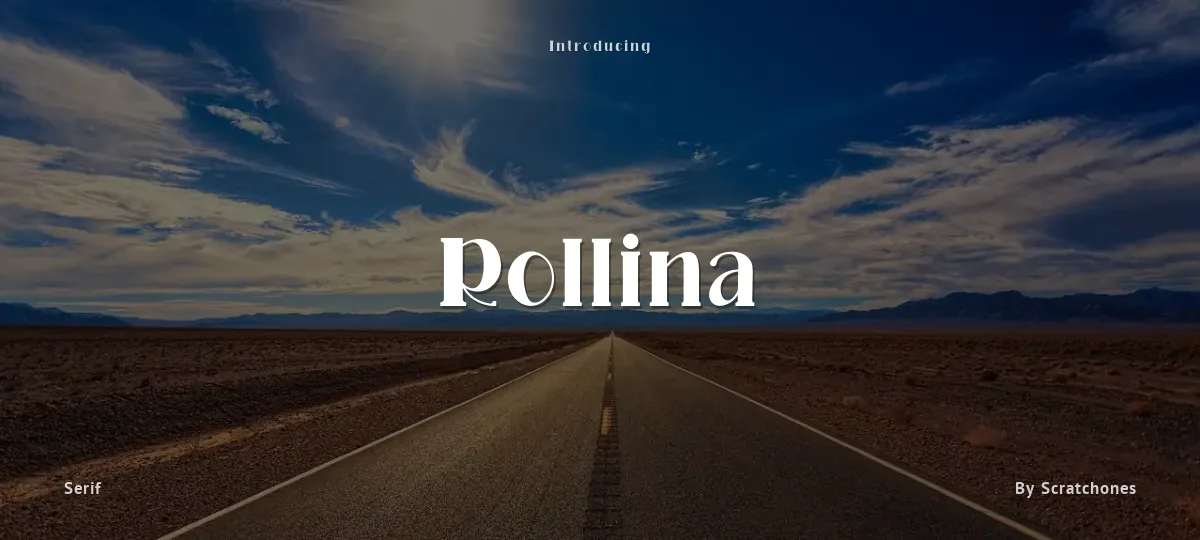 Rollina font preview