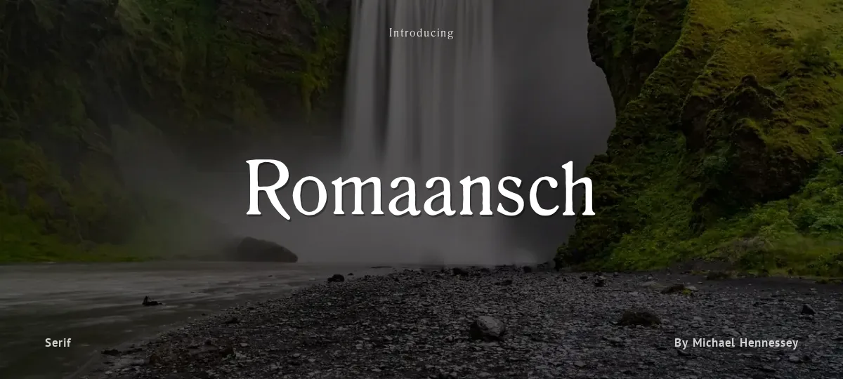 Romaansch font preview