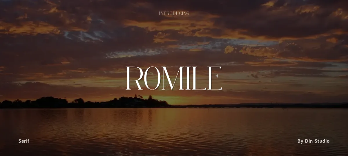 Romile font preview