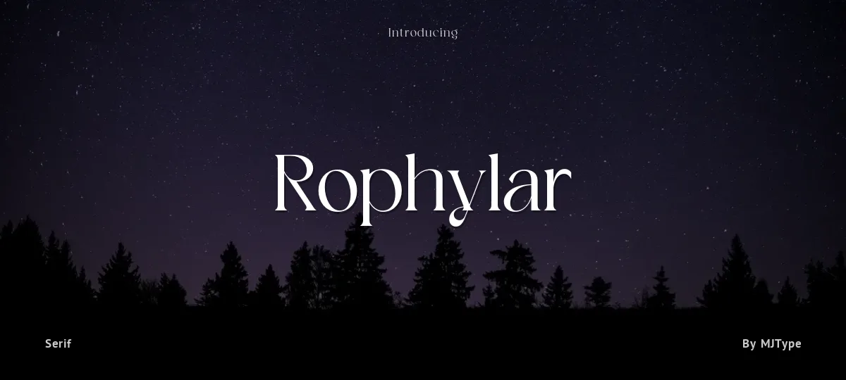 Rophylar font preview
