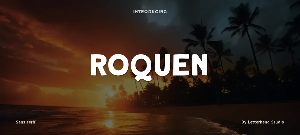 Roquen font preview
