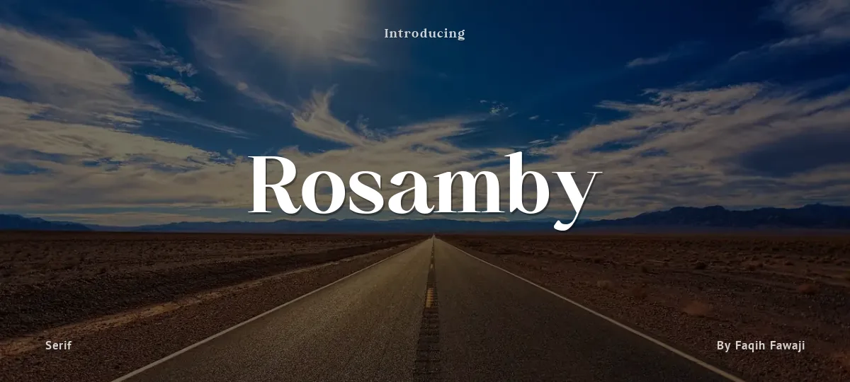 Rosamby font preview