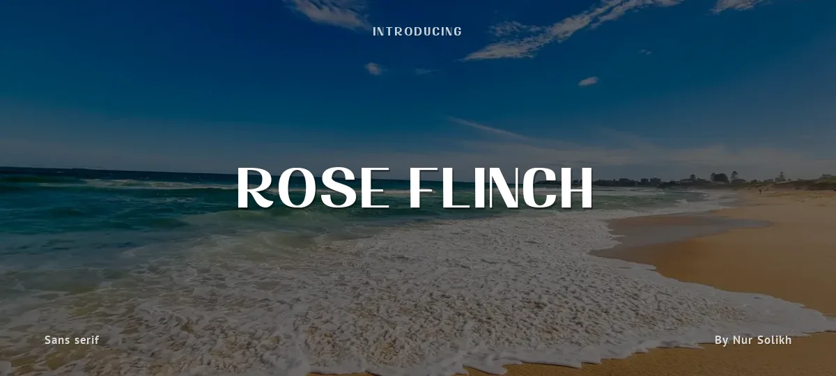 Rose Flinch font preview