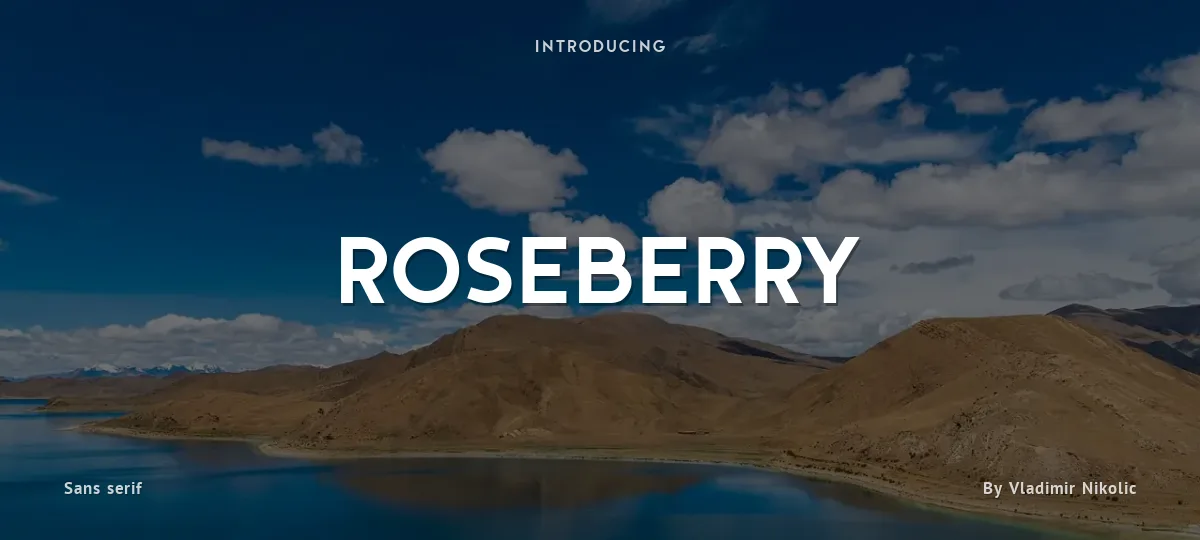Roseberry font preview