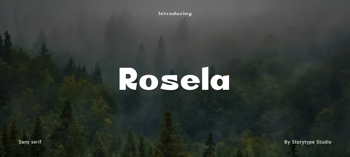 Rosela font preview