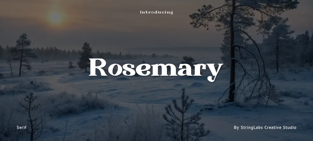 Rosemary font preview