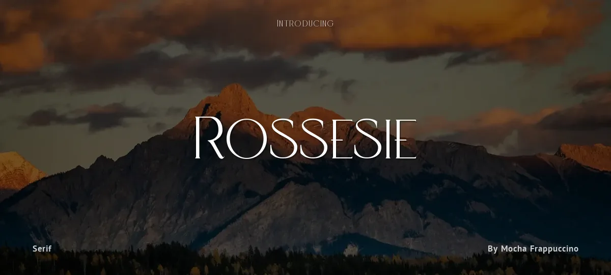 Rossesie font preview