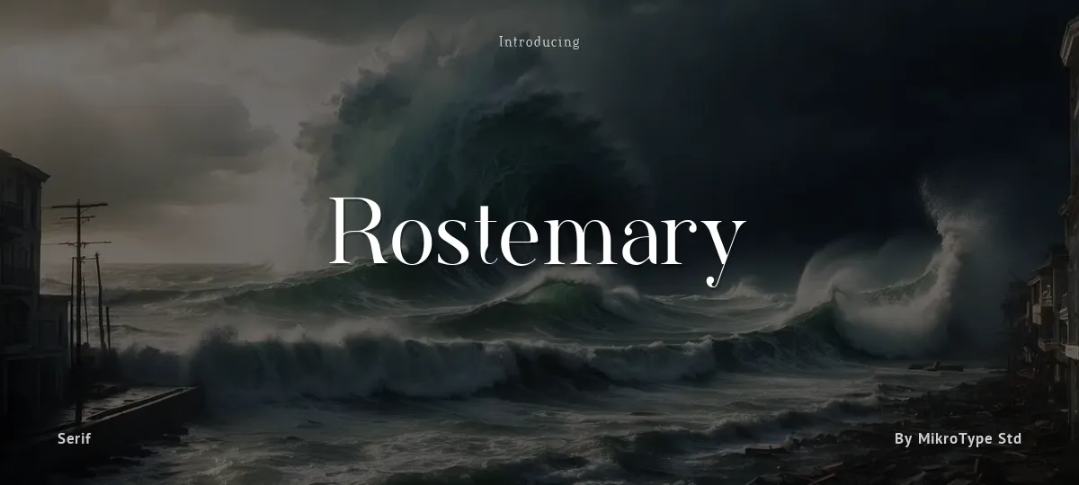 Rostemary font preview