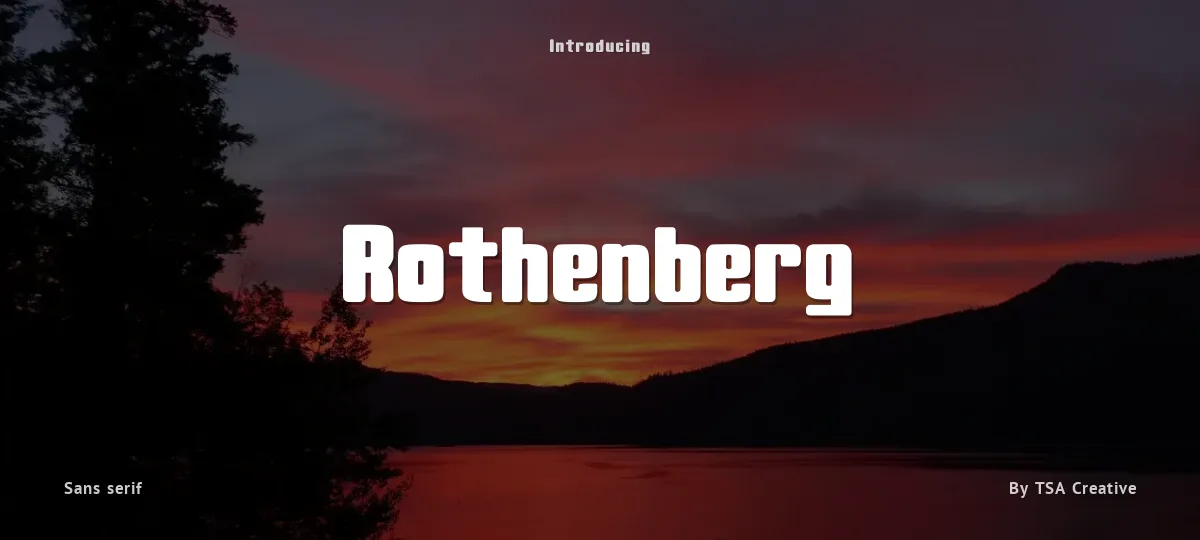 Rothenberg font preview