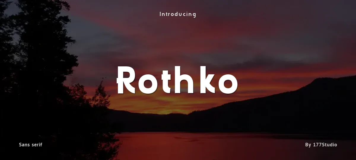Rothko font preview