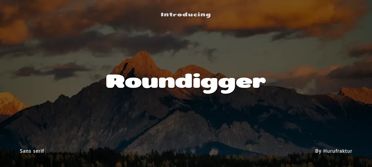 Roundigger font preview