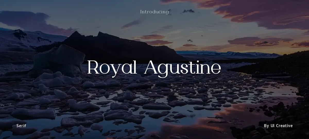 Royal Agustine font preview