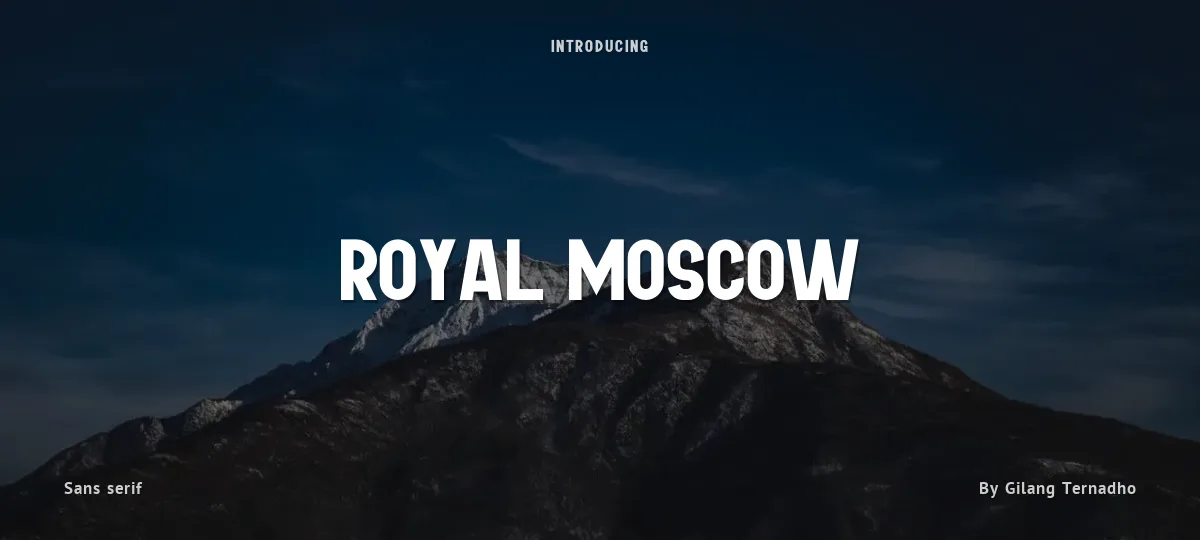 Royal Moscow font preview