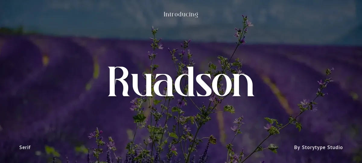 Ruadson font preview