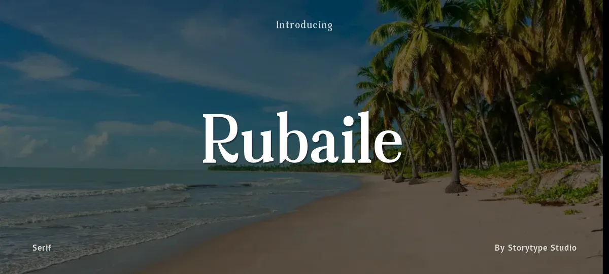 Rubaile font preview