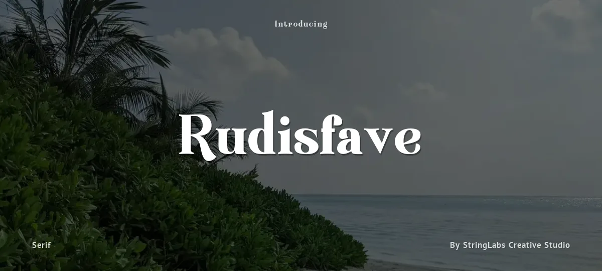Rudisfave font preview