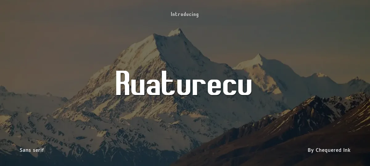 Rvaturecu font preview