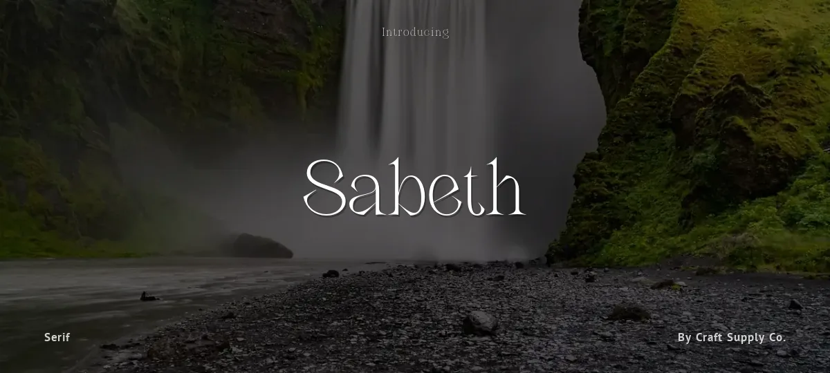 Sabeth font preview