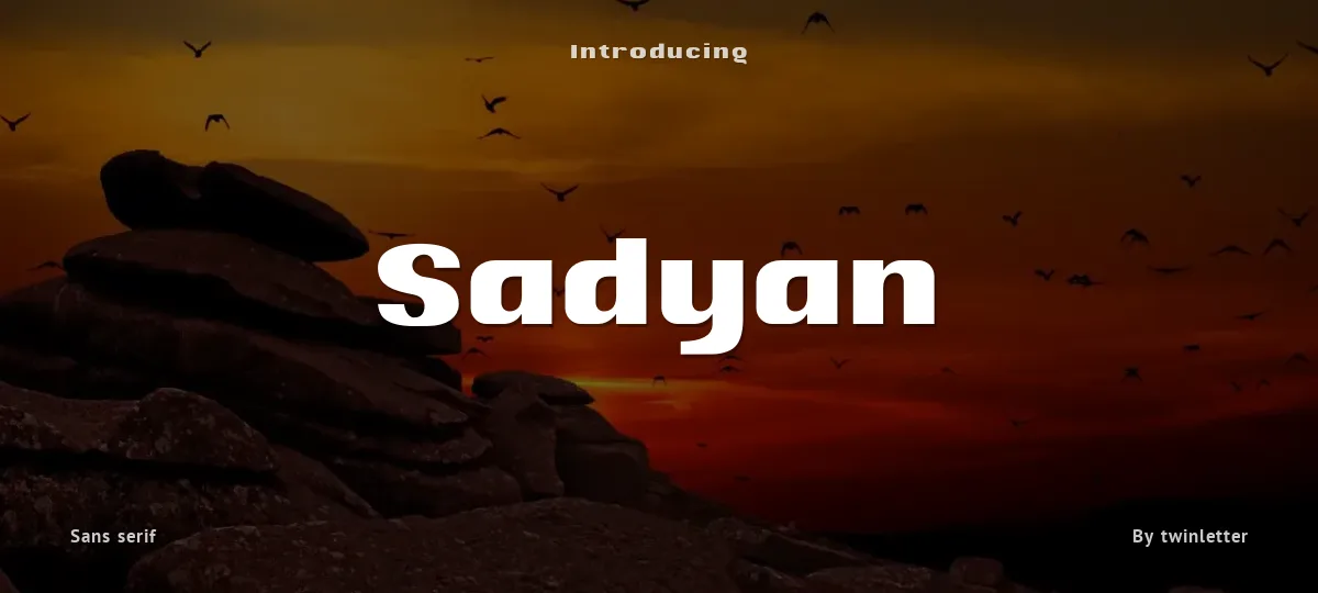 Sadyan font preview