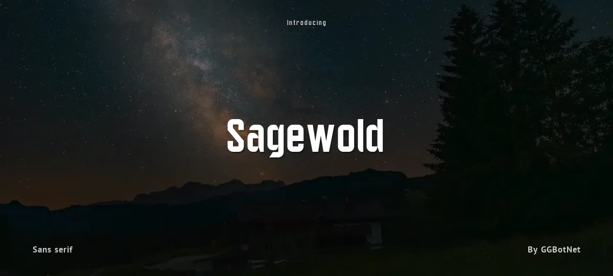 Sagewold font preview