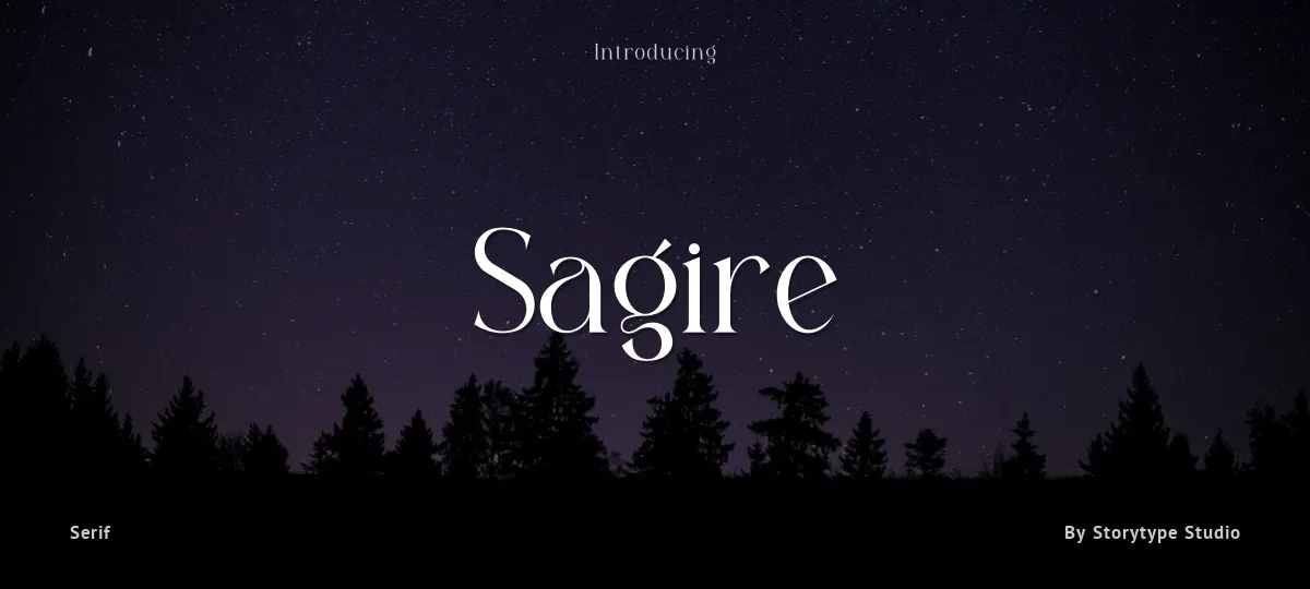 Sagire font preview