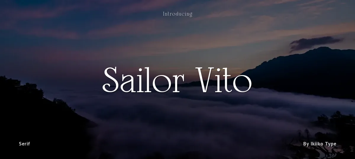 Sailor Vito font preview