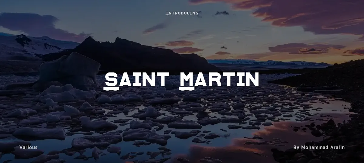 Saint Martin font preview