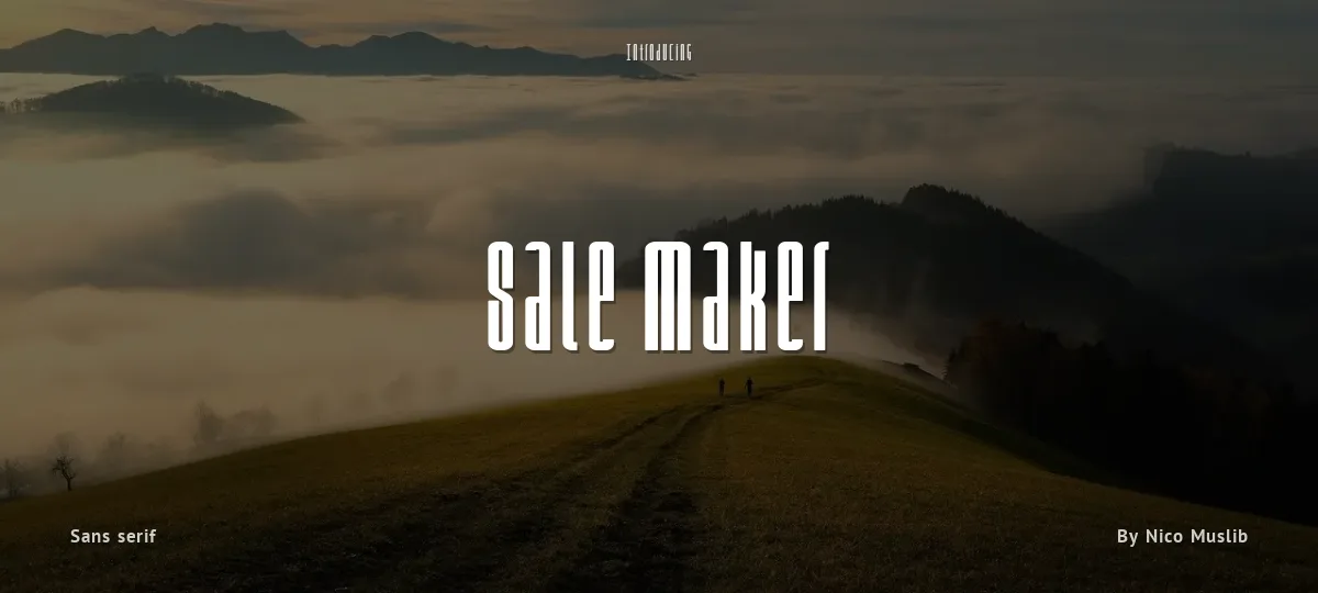 Sale Maker font preview