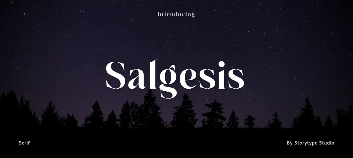 Salgesis font preview
