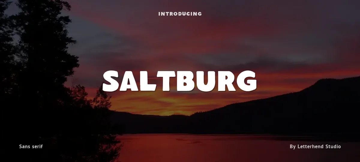 Saltburg font preview