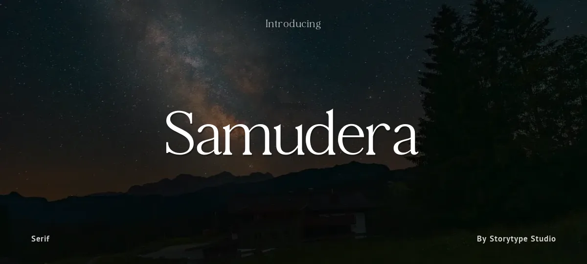 Samudera font preview