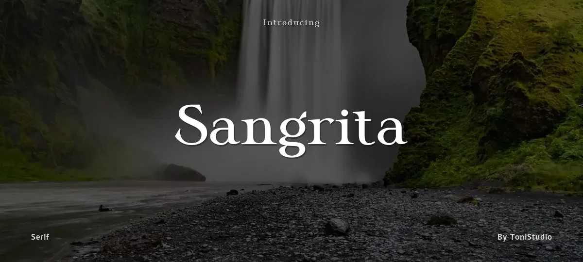 Sangrita font preview