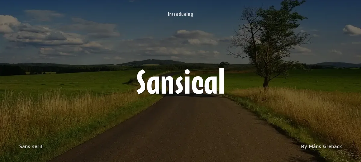 Sansical font preview