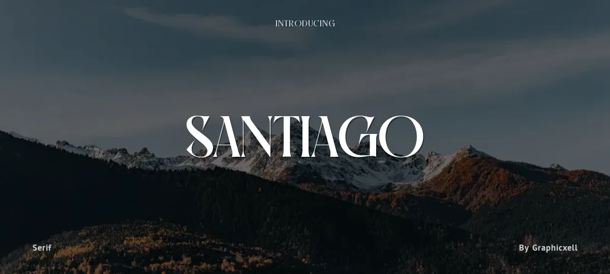 Santiago font preview