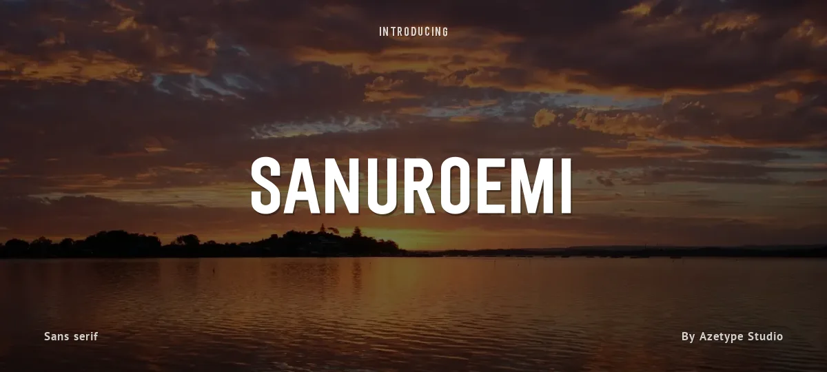 Sanuroemi font preview