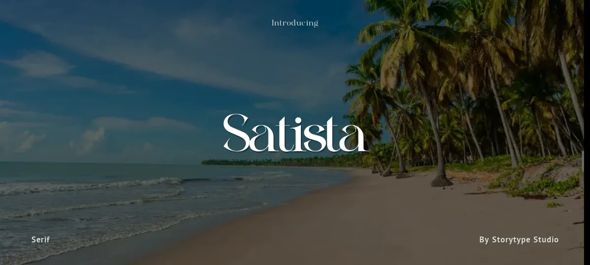 Satista font preview
