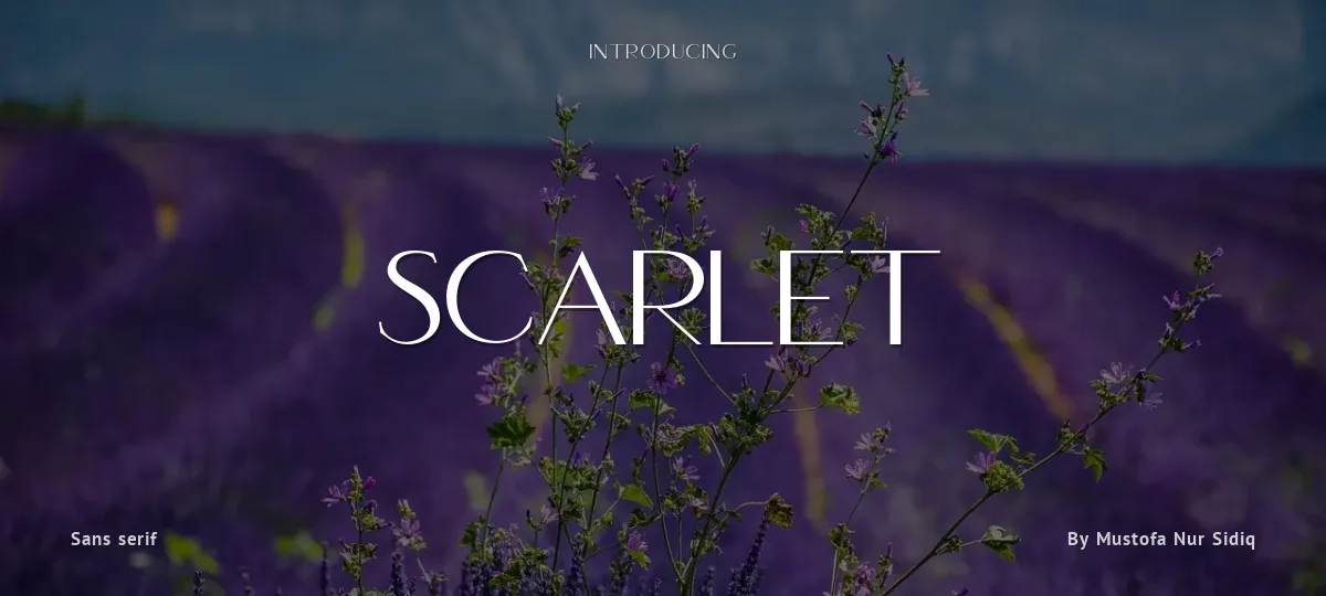Scarlet font preview